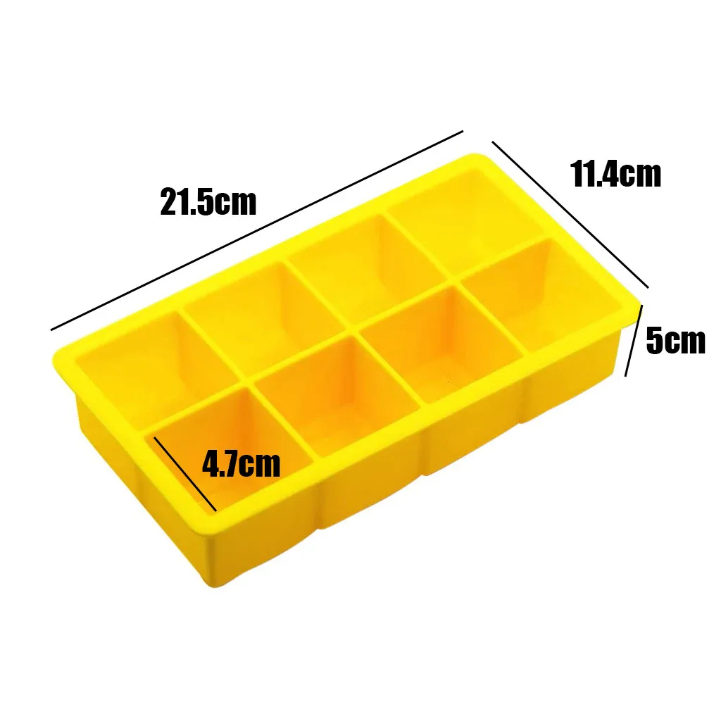 

8 Cavity Square Creative Household Food Grade Silicone Ice Mould