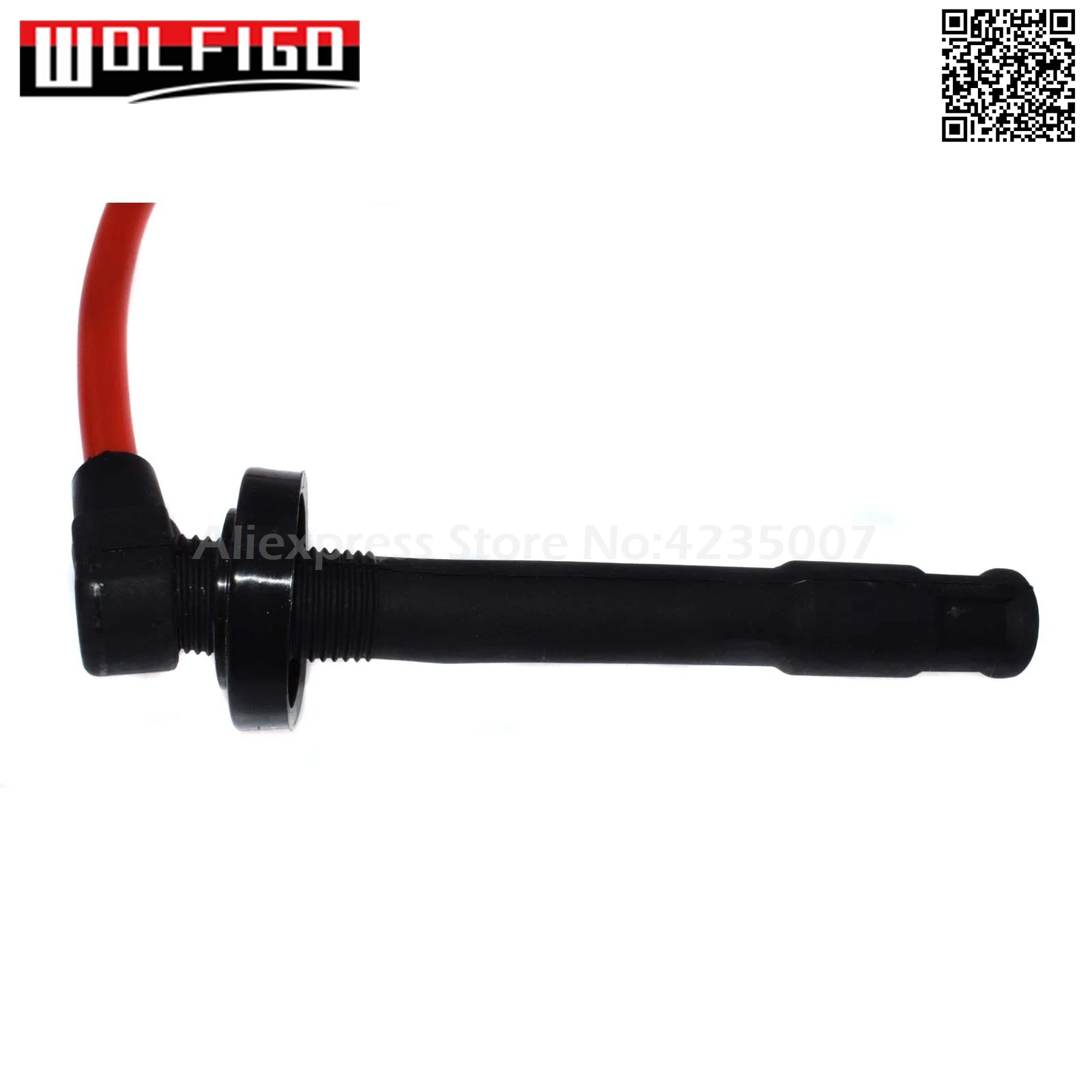 WOLFIGO красный набор проводов зажигания 4 шт. для ACURA EL Fit Honda Civic Racing D16 ZFR5F-11 D16Y8