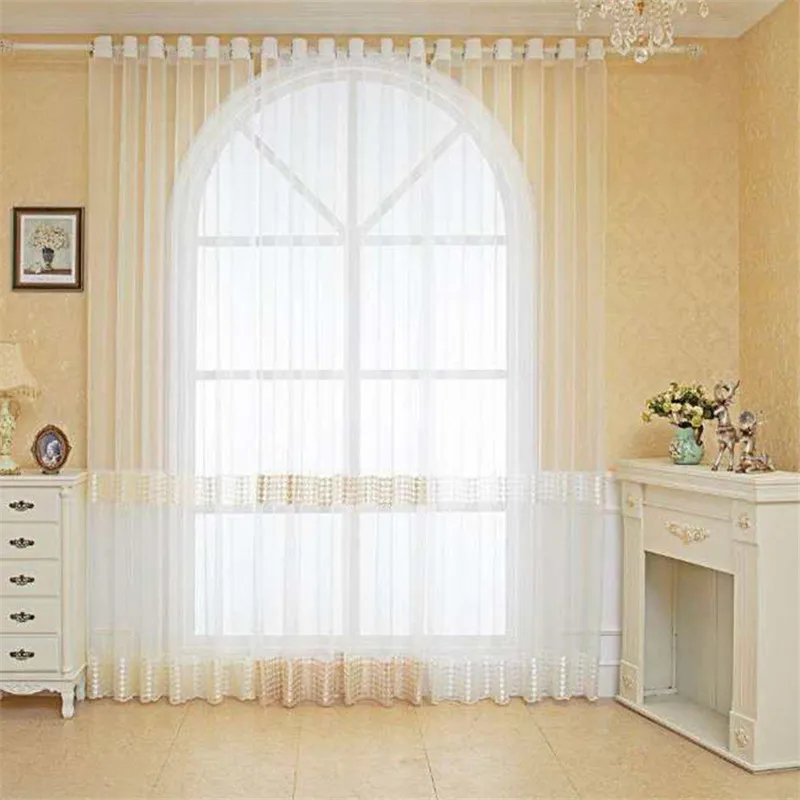 Современные белые тюлевые занавески с вышивкой гусиные лапки прозрачные