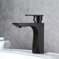 black square bathroom sink faucet single handle hot cold mixer basin faucet wash tap bathroom toilet deck mounted basin tap
