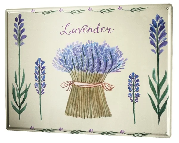 

Tin Sign Kitchen Lavender Coffee Bar Decoration Home Decor