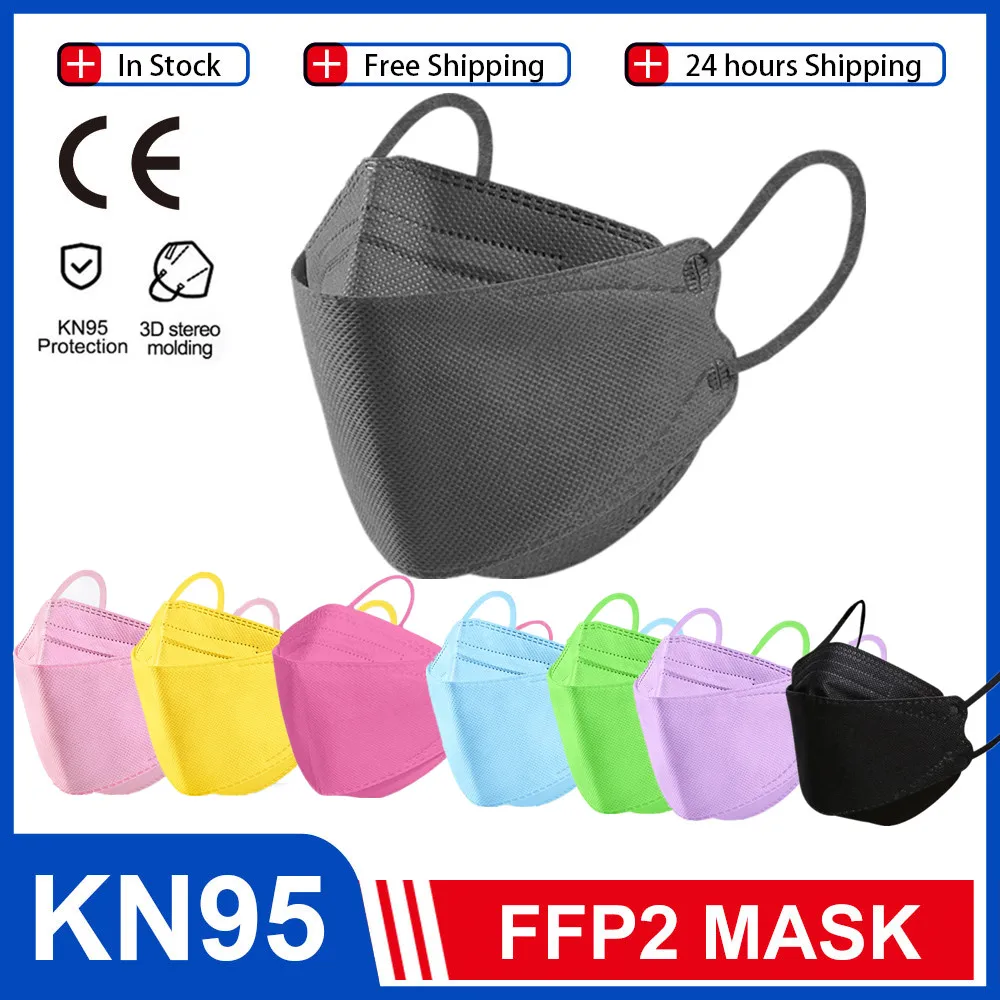 Маска рыба KN95 Корейская FFP2 маска Mascarillas ffp2многоразовая ce ffp2маска респираторная
