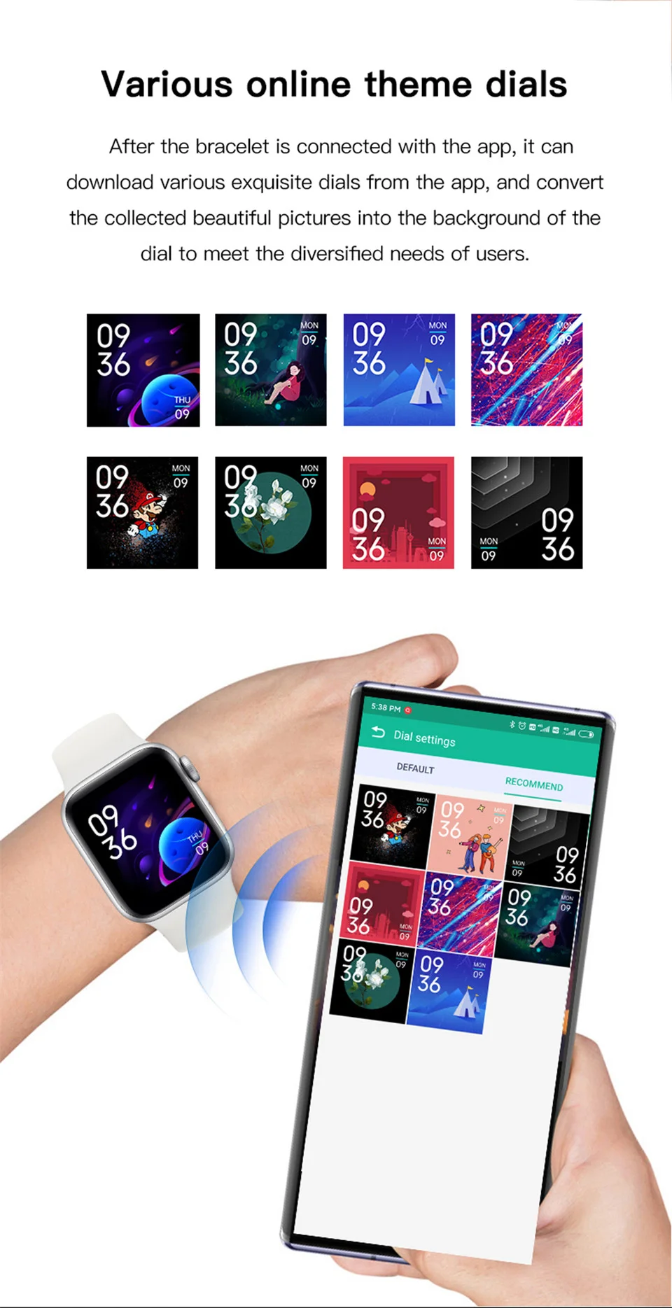 

Smartwatch band Y68 Women Fitness Tracker Blood Pressure Heart Rate Monitor Smart Watches Bluetooth Wristwatch for IOS Android