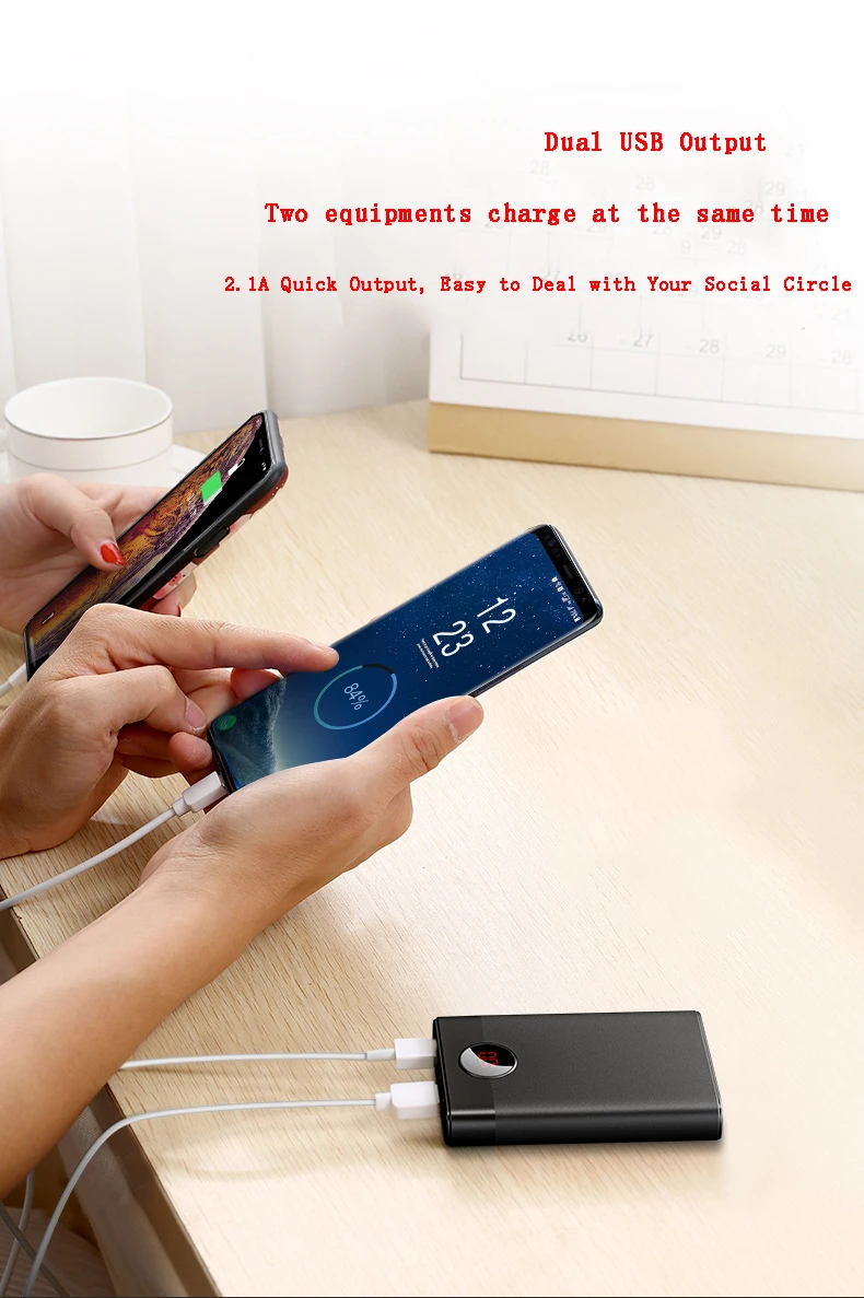 Xiaomi power Bank 30000 мАч цифровой дисплей аксессуары для телефонов Двусторонняя Быстрая Зарядка батарея банк аксессуары для телефонов Аккумулятор