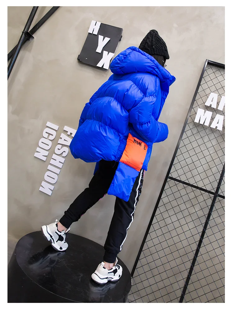 Oversize Down Jacket women Streetwear Warm Parka thick winter Coat Women Hooded Cotton Jackets Retro Coat With a scarf 234