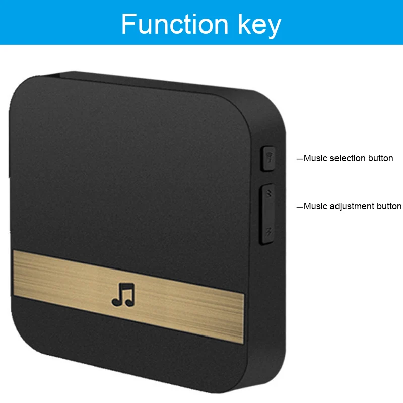 Высокое качество беспроводной Wifi умный видео дверной звонок 433 МГц музыкальная