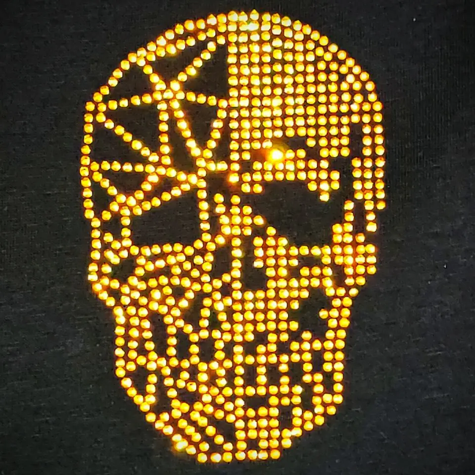 mens soft breathable trend street self cultivation brand summer t shirt 3d skull hot drill bottoming short sleeve free global shipping