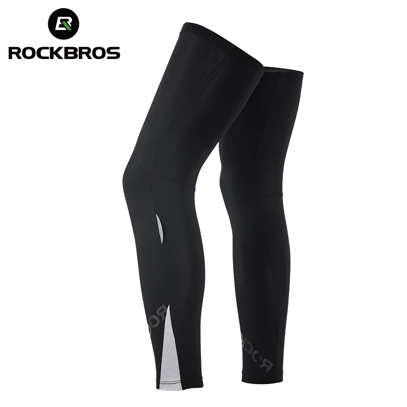 

ROCKBROS Cycling Bike Legwarmer Tights UV Sunscreen Bicycle Fitness Leg Warmers Leggings Breathable Sports Safety Knee Protector