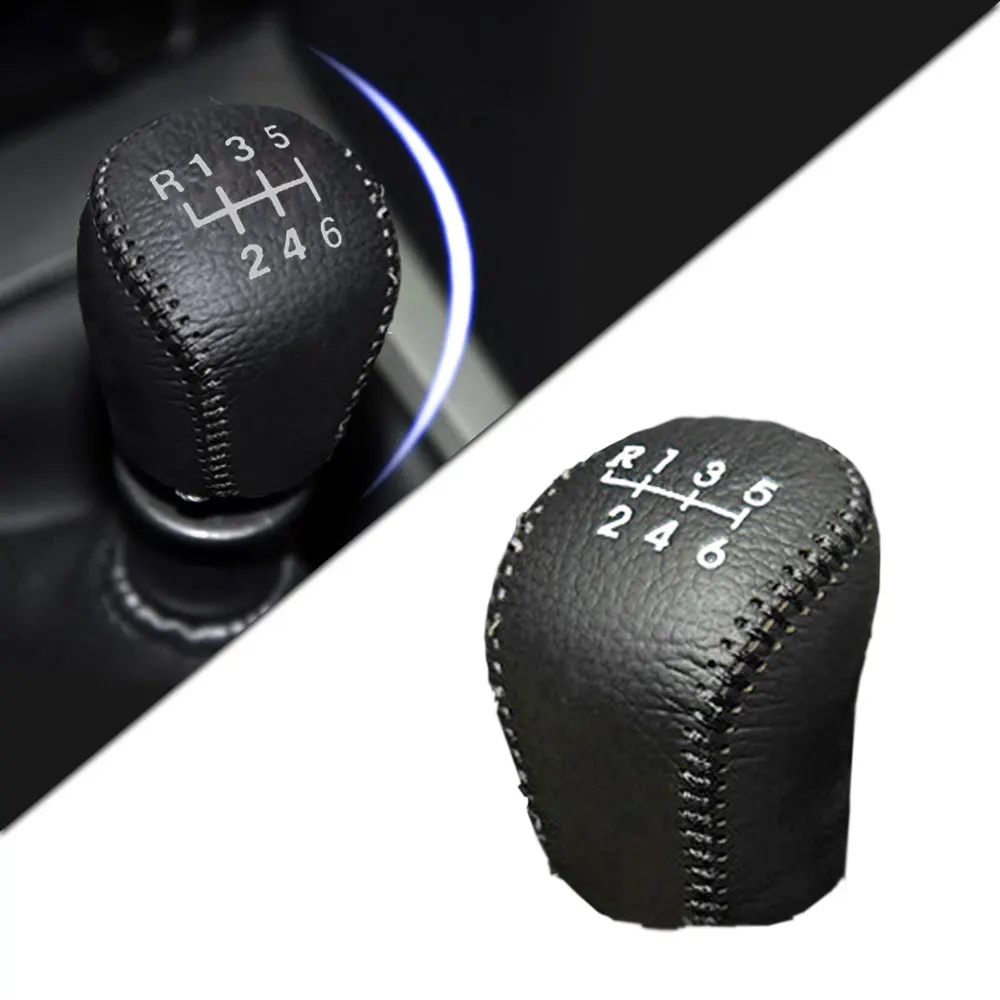 Нескользящий кожаный чехол для рычага переключения передач MT Nissan Livina 2010 Qashqai 2008 6