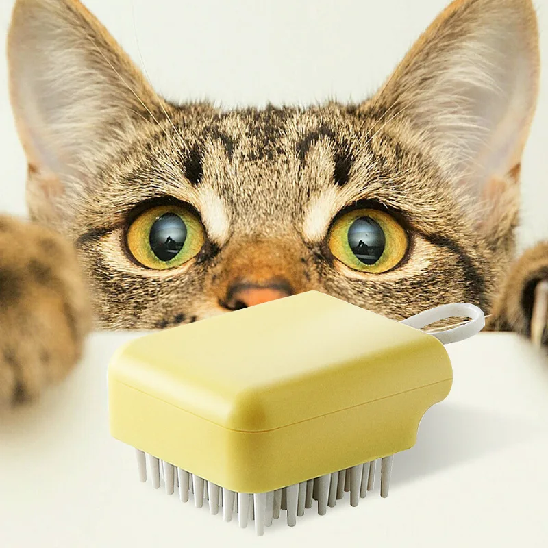 

1Pcs Pet Dog Massager Brush Comb Grooming Scrubber Shower Brush for Bathing Hair Clean Removal Silicone Brushes Pets Supplies