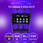 Автомобильный радиоплеер, Android 11, USB, для Mazda 6 2004 2005 2006 2007 2008-2014, GPS, навигация 2 din, стерео, Wi-Fi, bluetooth