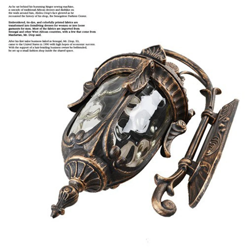 Европейские Уличные светильники водонепроницаемые настенные американские