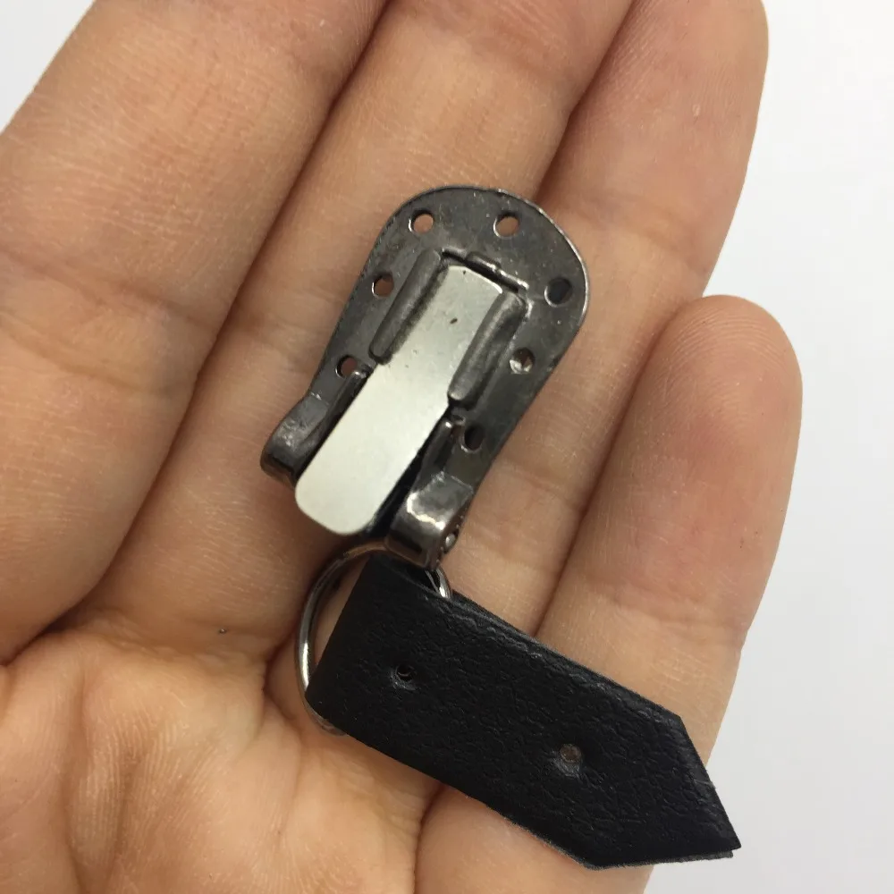 Красочные металлические/кожаные невидимые Unbuckled, DIY мешок крепежа ленты для шубы пряжки S0466H