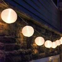led lantern string lights outdoor eu 220v string fairy light 3m 6m street garland for wedding lantern xmas party garden decor