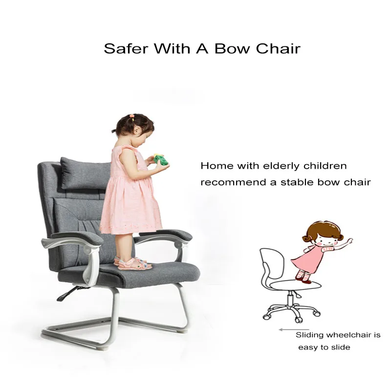 Бант компьютерный стул откидной офисный для босса Конференц ткань стула спинка