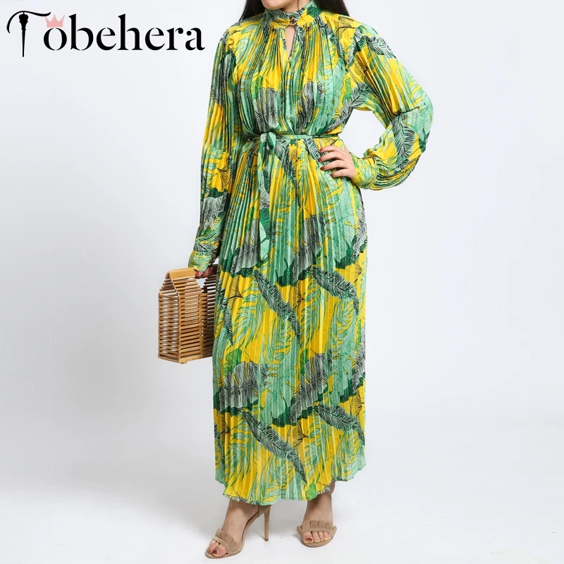 Glamaker Осеннее Плиссированное макси платье женское Бохо Свободное длинное летнее