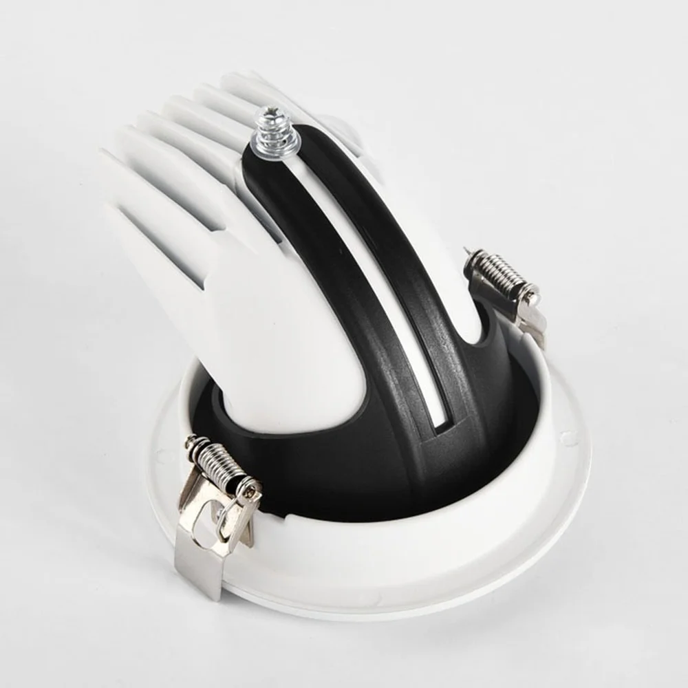 Регулируемый Встраиваемый светодиодный точечный светильник 360 градусов