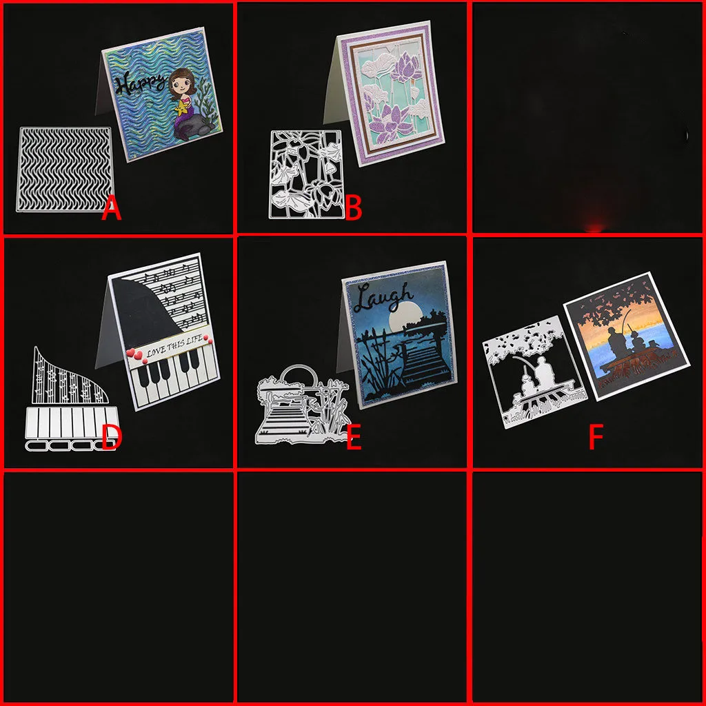 Металлические высечки трафарет для поделок Скрапбукинг альбом бумажная карта