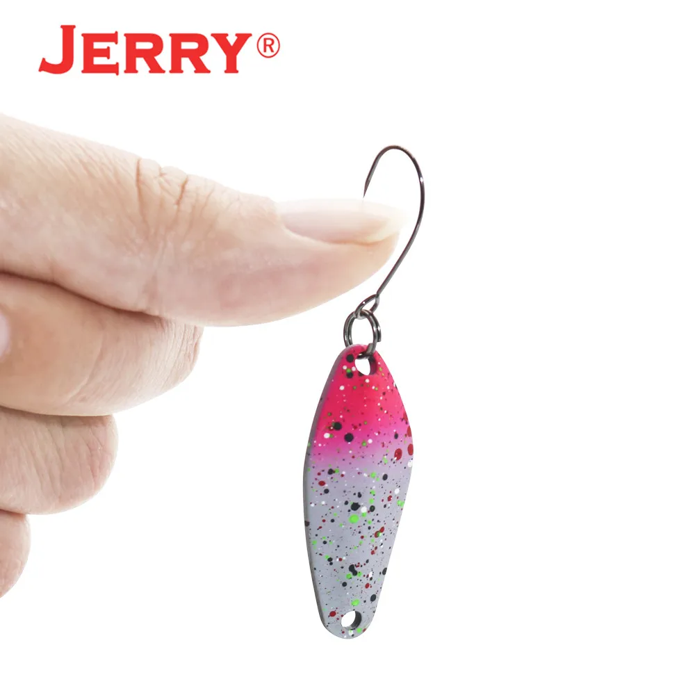 Jerry Драко литья Сверхлегкая металлическая ложка для рыбалки одинарный крючок