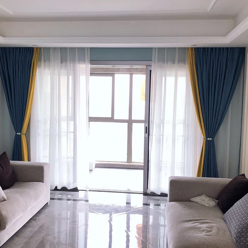 Modern Blackout Curtains for Living Room Bedroom Window Treatment Drapes Solid Finished 1 panel | Дом и сад