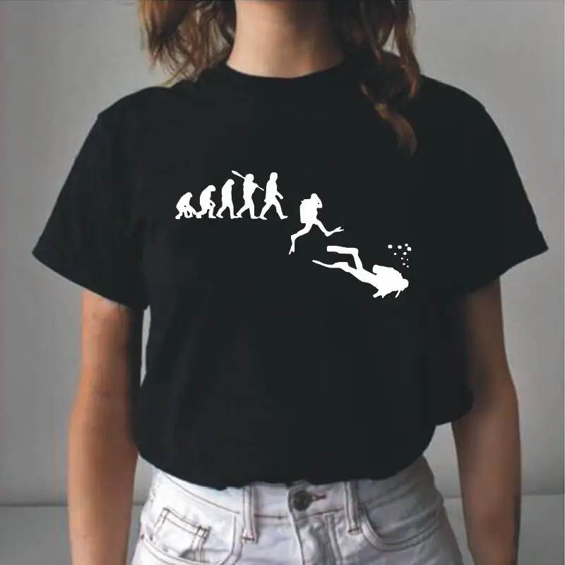 

Спортивная футболка для подводного плавания с аквалангом, футболка для дайвинга, женская футболка для подводного плавания с аквалангом, эв...