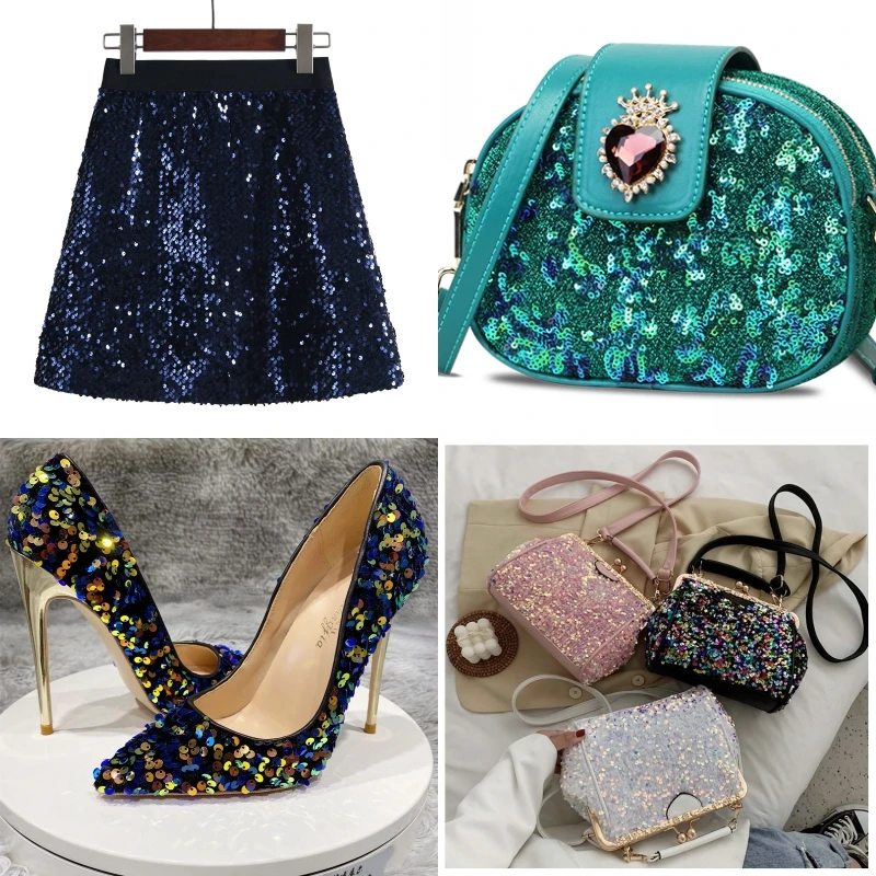 Круглая пайетка из ПВХ 4 мм пайетки с блестками для рукоделия шитья свадебного