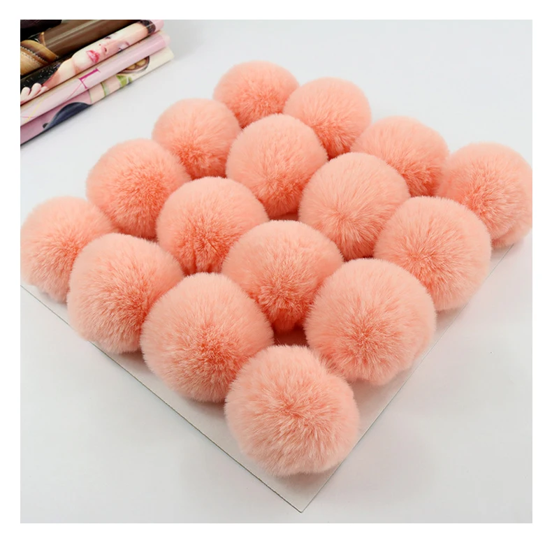 CCINEE 1 шт. ложная шапка с бубоном шаром помпоном имитация кроличьего волоса мяч 6