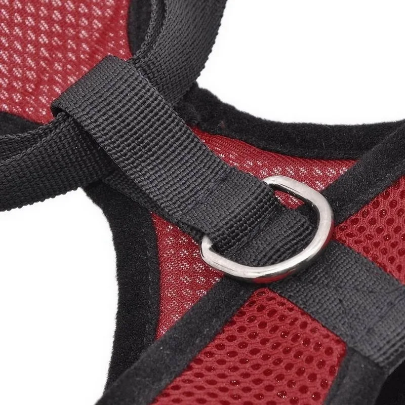 Puppy Cat Vest Harness Collar For Chihuahua Pug Bulldog arnes perro Breathable Mesh Small Dog Pet and Leash Set #15 | Дом и сад