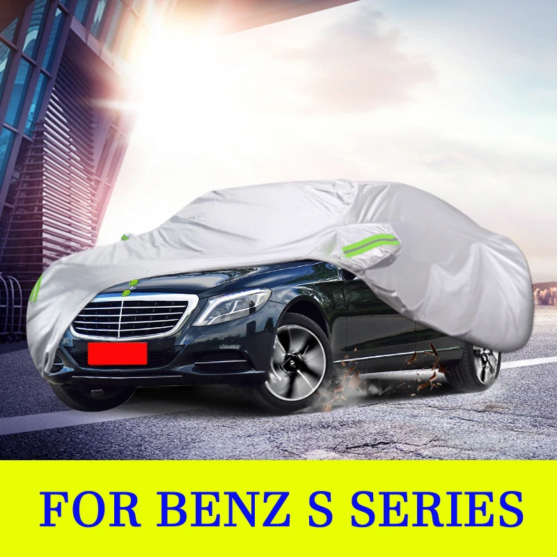 Waterproof Full Car Covers Indoor Outdoor Anti Dust Sun Rain Snow Protection UV For Mercedes Benz S Class W221 W222 Accessories