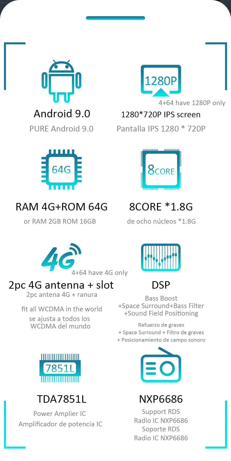 Android 9,0 1280*720P Carplay 4G 64G gps для Kia Sportage 3 4 SL 2010 2011 2012 2013 мультимедийное радио без DVD блока