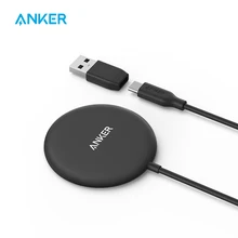 Anker Magnetic Wireless Charger, 5ft USB-C Cable with Detachable USB-A Connector, PowerWave Magnetic Pad Slim Only for iPhone 12