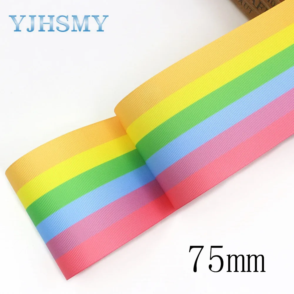 

YJHSMY I-191002-2291,10yards 75mm geometric Ribbons Thermal transfer grosgrain,Clothing accessories,DIY wrapping materials