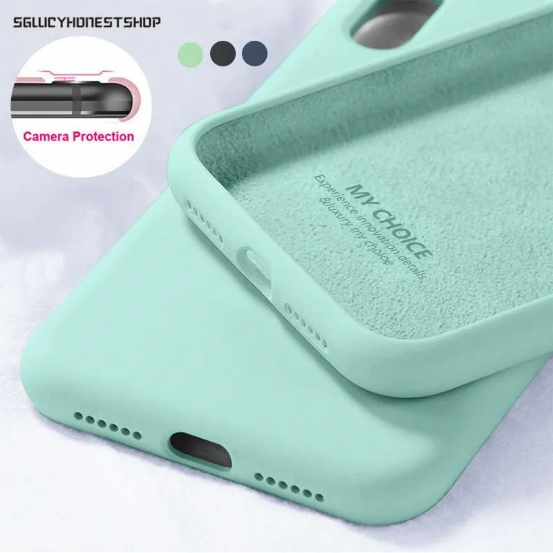 new color liquid soft silicone case for apple iphone 11 pro max 6 6s 7 8 plus se 2 2020 x xs max xr phone slim back case cover free global shipping