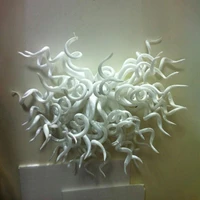 oem mouth blown glass wall lamps white wall sconce murano light indoor art decoration 20x16 inches