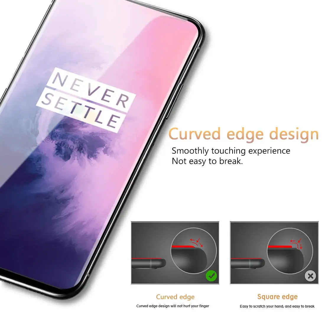 9H закаленное стекло для Oneplus 7 T Pro защита экрана полное покрытие 6 5 защитная пленка