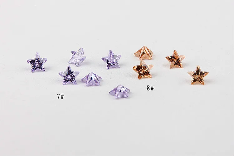 Маленькая звезда с острым дном циркониевые серьги бриллиантами браслет Подвеска