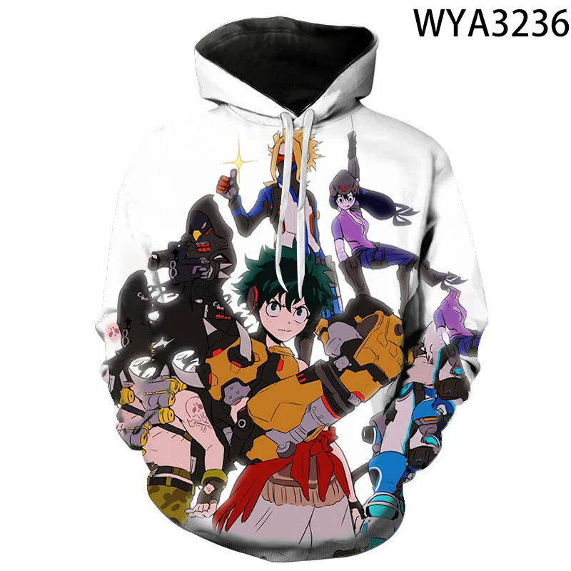 

My Hero Academia Deku Printed 3D Hoodies Men Women Children Fashion Sweatshirts Streetwear Clothes