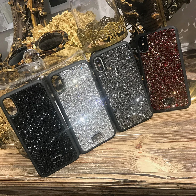 

Glitter Jewelled 3D Crystal case for iphone 11 11pro 11promax xsmax 7 8plus xr soft tpu back cover cases for girls
