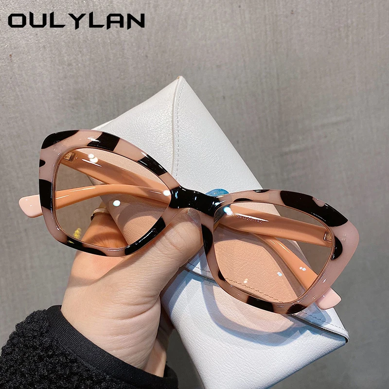 Солнечные очки Oulylan кошачий глаз женские винтажные Роскошные брендовые