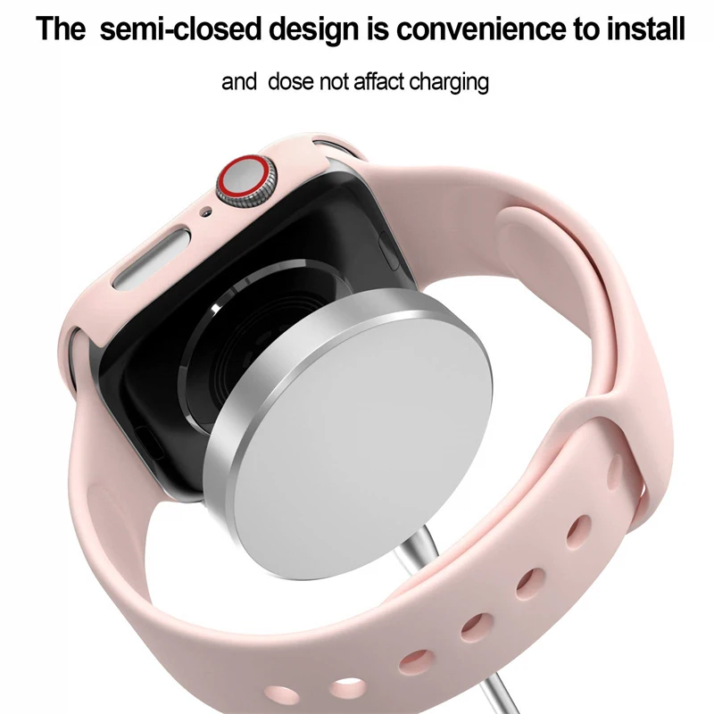 Glass+Case+Strap for Apple Watch 8 7 6 5 Band 41mm 45mm 44mm 40mm 38mm 42mm Screen Protectors for Apple IWatch Series 7 6 SE 5 4