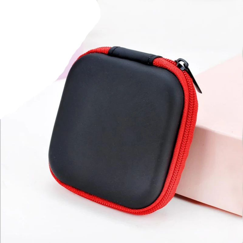 

Cute Mini Earphone Key Coin Purse Zipper Wallet for Kids Women Ladies Men Travel USB Cable SD Card Holder Earphone Bag