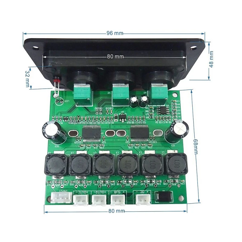 Tenghong 1 шт. TPA3118DD2 Плата усилителя сабвуфера 30Wx2 + 60 Вт HiFi Высокая мощность TPA3118D 2