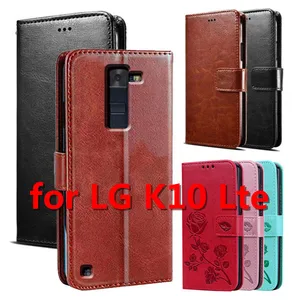 for LG K10 Lte F670 M2 K430DS K410 K420N K430DSF Leather Case on Cover Classic Style Flip Wallet Pho in Pakistan