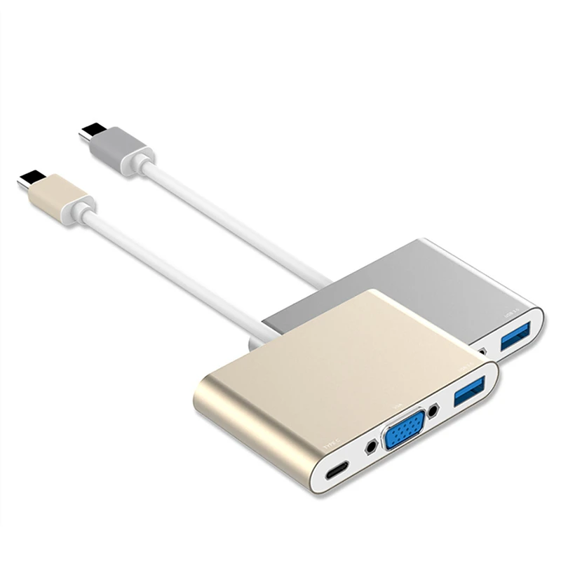 Trumsoon USB-C USB 3,1 type C для VGA USB3.0 USB-C type C конвертер адаптер для нового Macbook Chromebook samsung S8 9 huawei P20