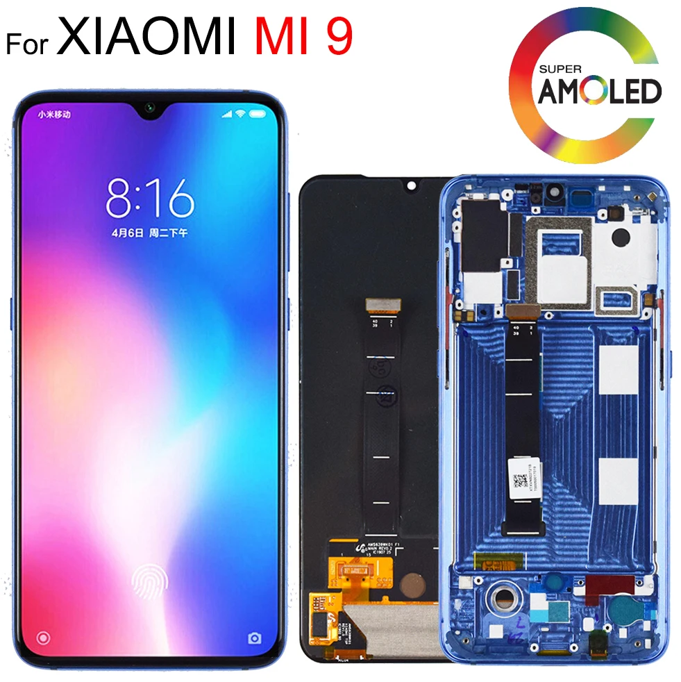 AMOLED ЖК дисплей 6 39 дюйма для xiaomi Mi 9 Mi9 сенсорный экран дигитайзер в сборе с