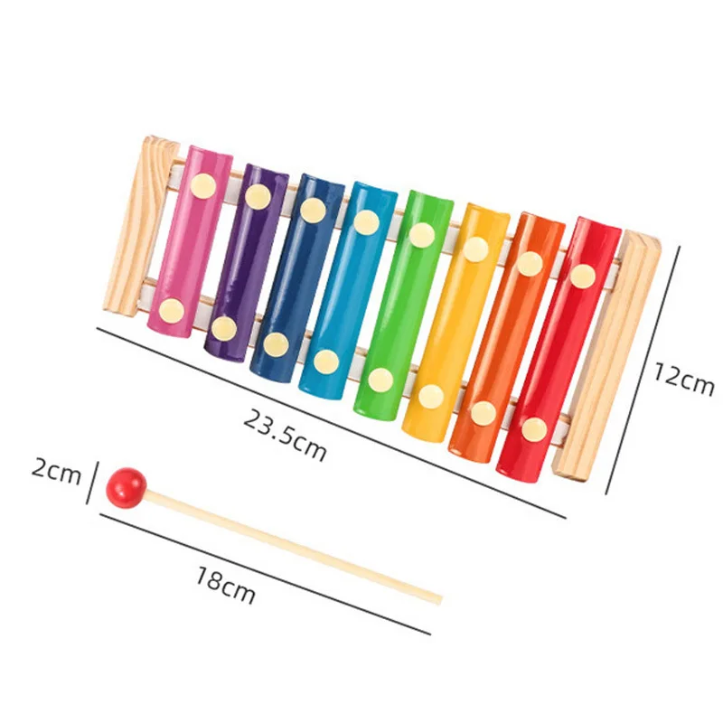 Baby Educational Toys Xylophone Wooden Eight-Notes Frame Style Funny Instrument Piano Musical for Children Gifts | Игрушки и хобби