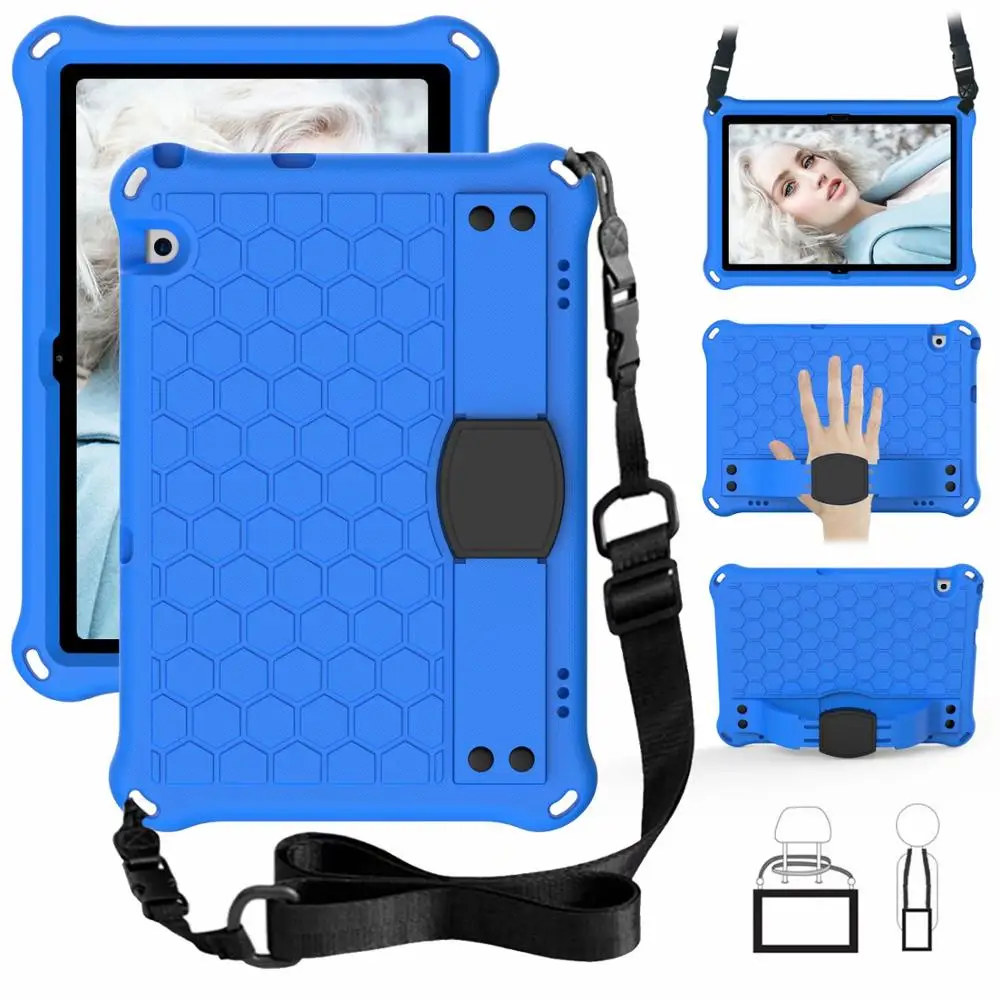 

Чехол EVA с ремешками для Huawei MediaPad T5 10 AGS2-W09/L09/L03/W19 10,1 ", противоударный чехол для планшета с подставкой