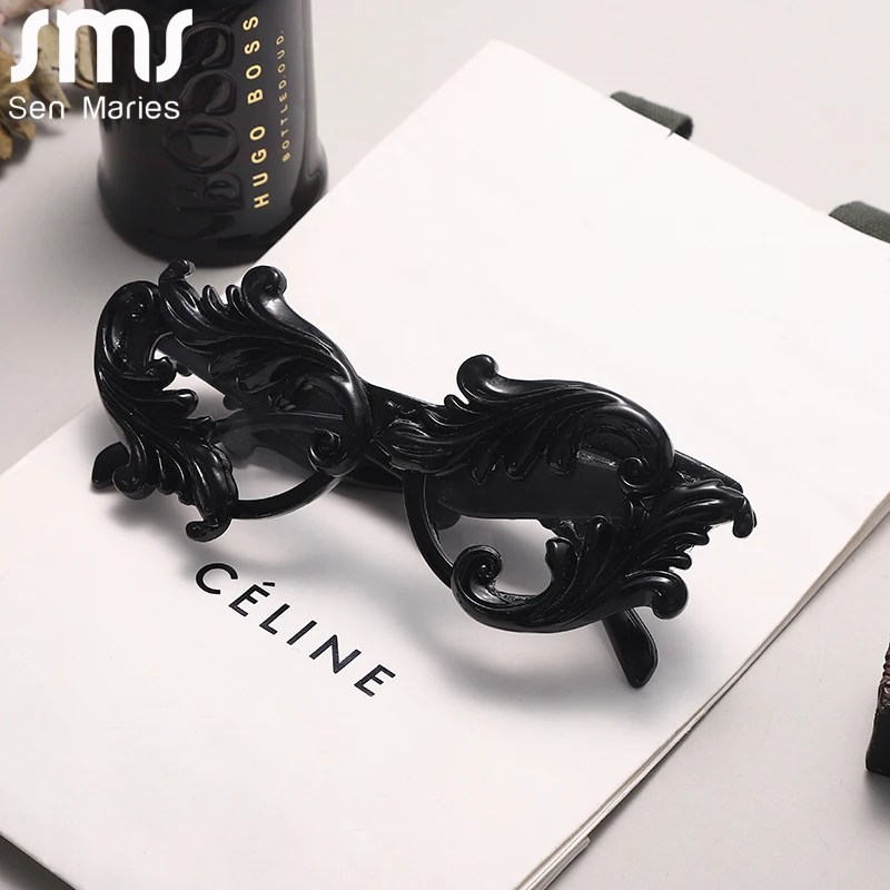 Новинка барокко Солнцезащитные очки роскошные цветочные оправы женские кошачий