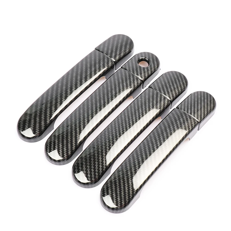 Для Nissan March Micra K12 2003-2010 Nissan CUBE Z11 2002-2008 Livina 2007-2013 хромированные накладки на дверные ручки автомобиля из углеродного волокна