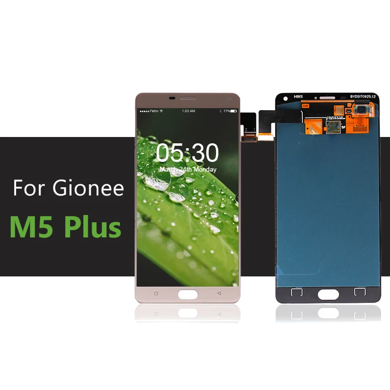 Для Gionee marathon M5 Plus ЖК дисплей с сенсорным экраном в сборе для Запчасти телефонов